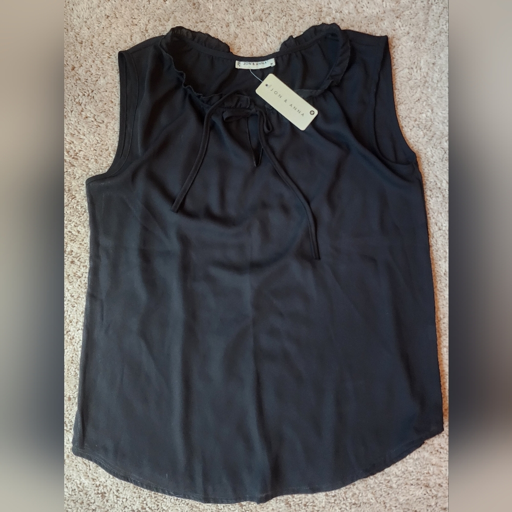 NWT black sheer tank size M